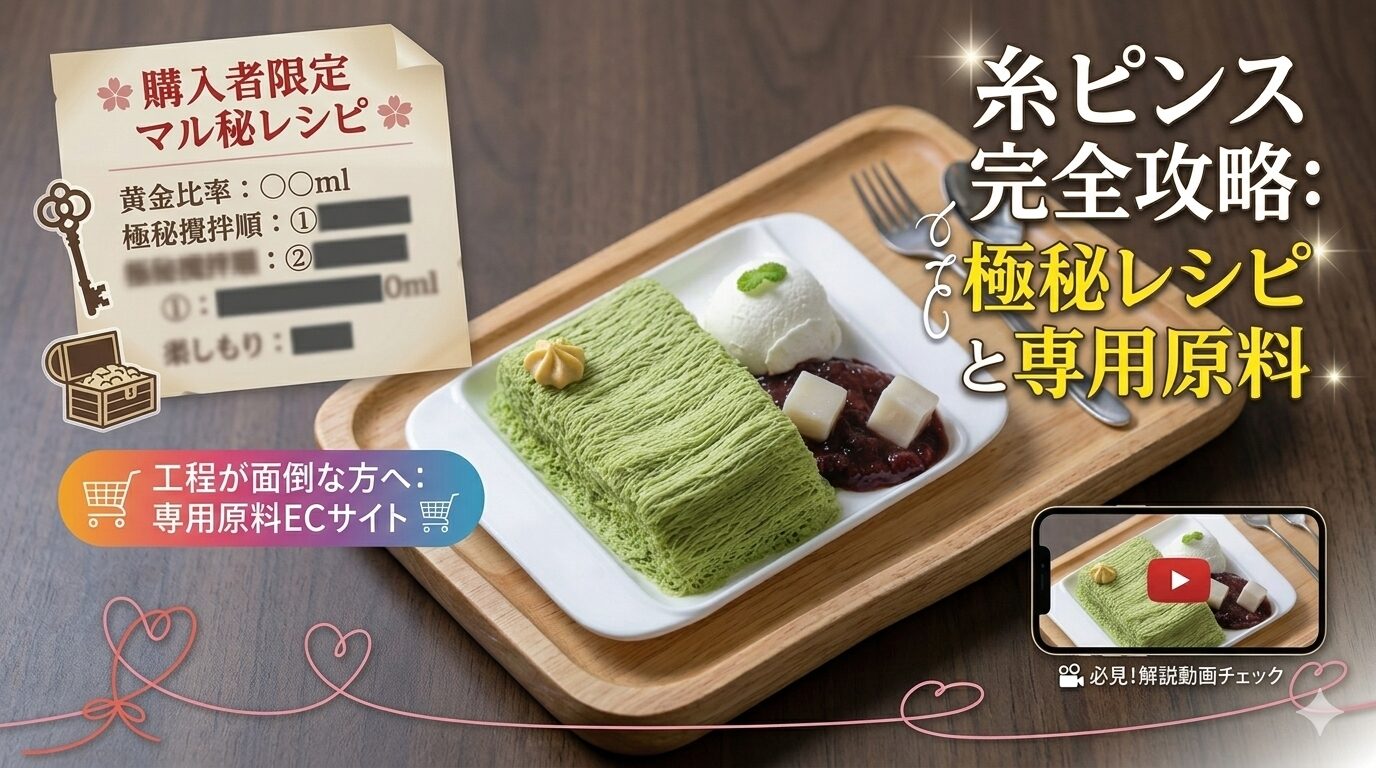 【購入者限定】極上の「糸ピンス」を再現するプロの門外不出レシピ